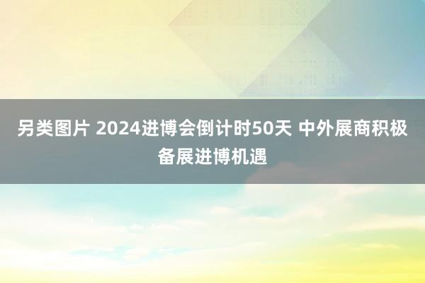 另类图片 2024进博会倒计时50天 中外展商积极备展进博机遇