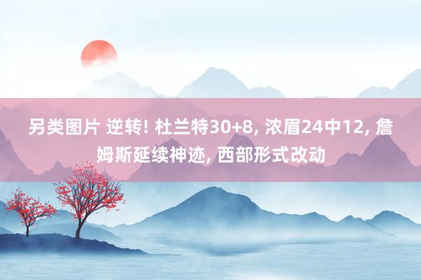 另类图片 逆转! 杜兰特30+8， 浓眉24中12， 詹姆斯延续神迹， 西部形式改动